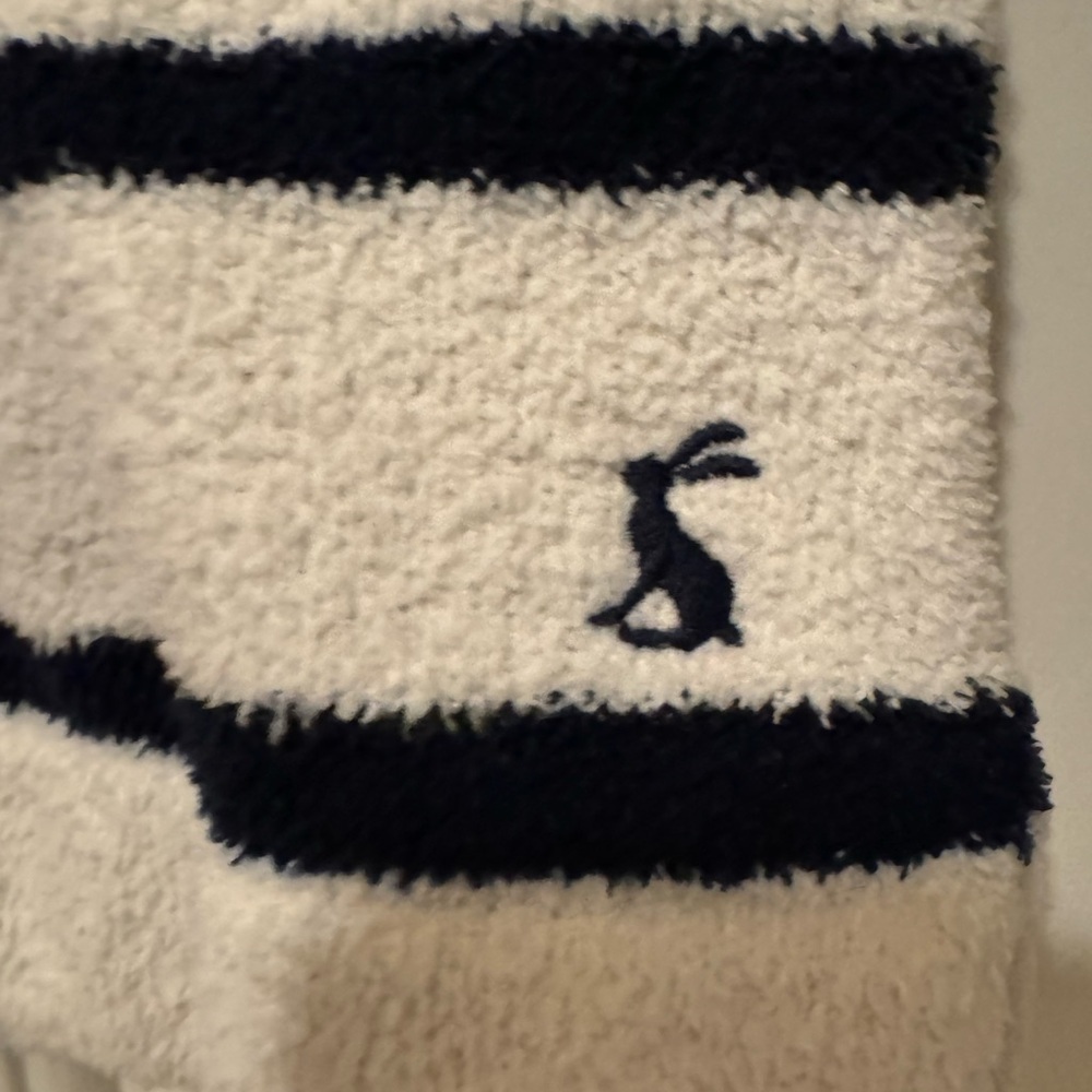 Joules Navy and White Striped Sweater - Picture 2 of 4